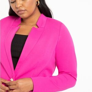Eloquii Magenta Blazer 18